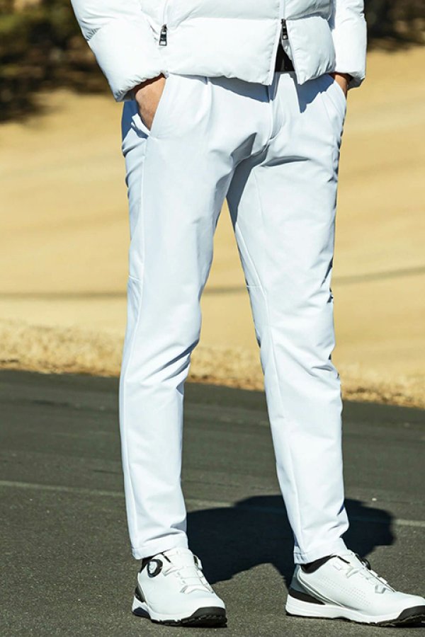 画像2: LUXEAKMPLUS リュクスエイケイエムプラス ゴルフ サイドロゴグラフェンストレッチロングパンツ{-BDA} (2)