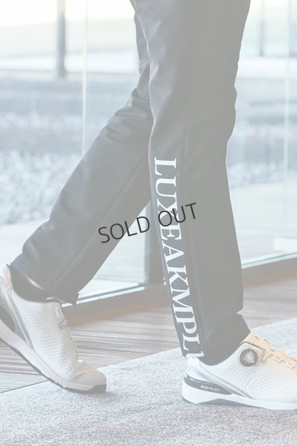 画像7: {SOLD}LUXEAKMPLUS リュクスエイケイエムプラス ゴルフ 防風ヘムロゴストレッチロングパンツ{-BDA} (7)