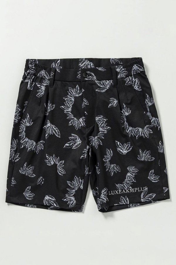 画像9: LUXEAKMPLUS リュクスエイケイエムプラス ゴルフ ローレルパターンショーツ(撥水 / UVカット){-BES} (9)