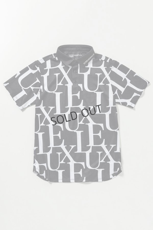 画像5: LUXEAKMPLUS リュクスエイケイエムプラス ゴルフ 総柄半袖ポロシャツ(吸水速乾){-BES} (5)