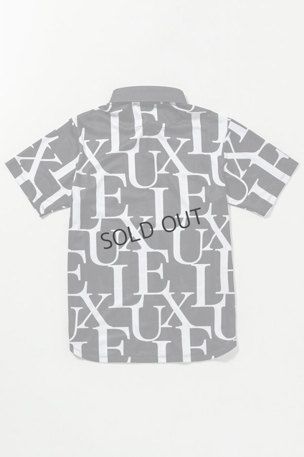 画像6: LUXEAKMPLUS リュクスエイケイエムプラス ゴルフ 総柄半袖ポロシャツ(吸水速乾){-BES} (6)