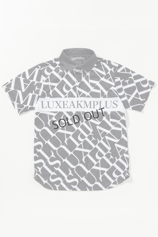 画像11: LUXEAKMPLUS リュクスエイケイエムプラス ゴルフ ダイアゴナルパターン半袖ポロシャツ(吸水速乾){-BES} (11)