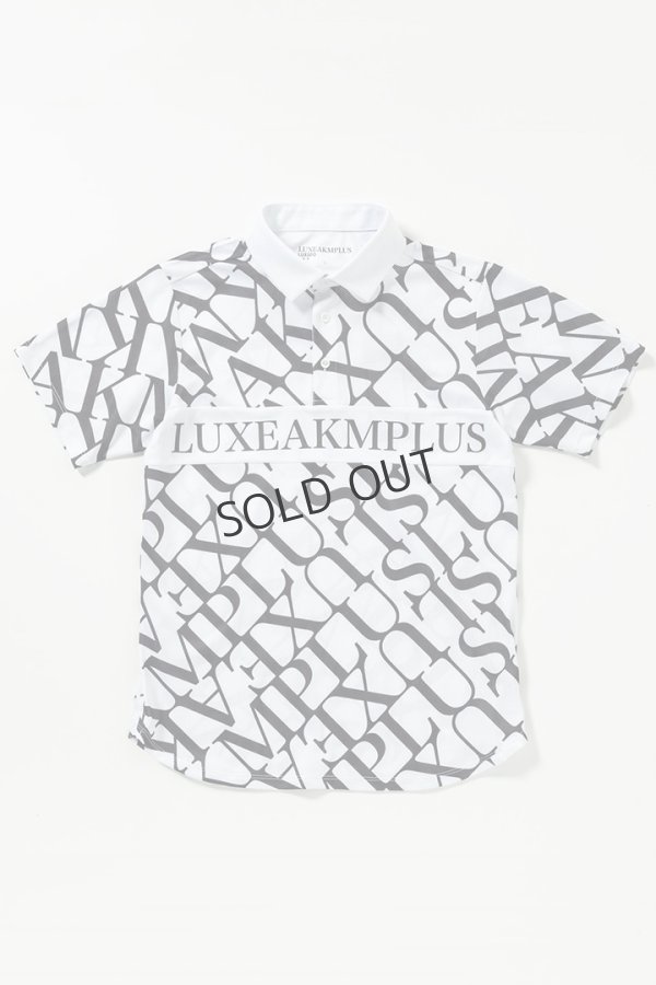 画像8: {SOLD}LUXEAKMPLUS リュクスエイケイエムプラス ゴルフ ダイアゴナルパターン半袖ポロシャツ(吸水速乾){-BES} (8)