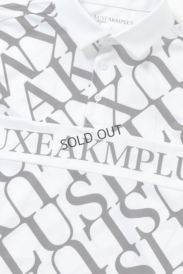 画像11: {SOLD}LUXEAKMPLUS リュクスエイケイエムプラス ゴルフ ダイアゴナルパターン半袖ポロシャツ(吸水速乾){-BES} (11)