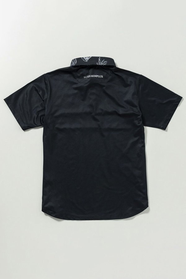 画像10: LUXEAKMPLUS リュクスエイケイエムプラス ゴルフ チェストパネル半袖ポロシャツ(吸水速乾 / UVカット){-BES} (10)