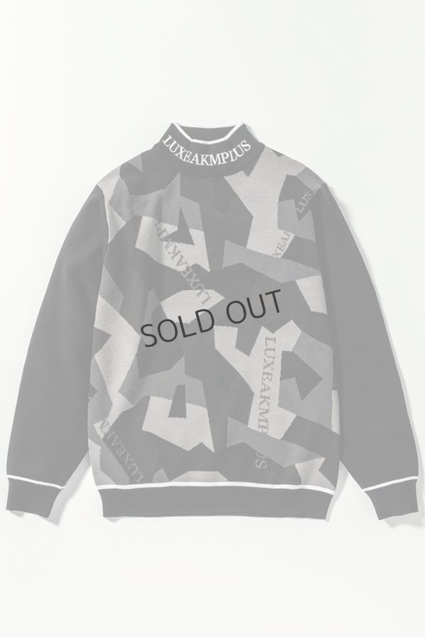 画像5: {SOLD}LUXEAKMPLUS リュクスエイケイエムプラス ゴルフ カモ柄モックネックニット{-BDA} (5)