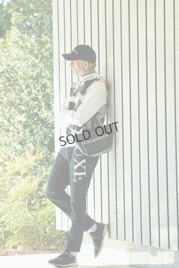 画像2: {SOLD}LUXEAKMPLUS リュクスエイケイエムプラス ゴルフ カモ柄モックネックニット{-BDA} (2)