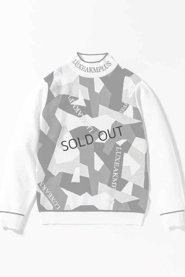 画像6: {SOLD}LUXEAKMPLUS リュクスエイケイエムプラス ゴルフ カモ柄モックネックニット{-BDA} (6)