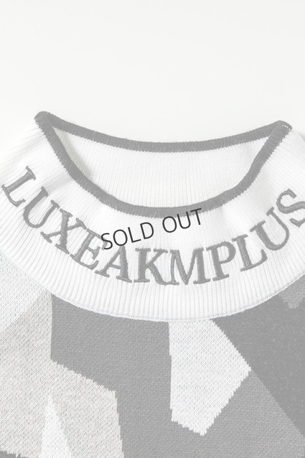 画像8: {SOLD}LUXEAKMPLUS リュクスエイケイエムプラス ゴルフ カモ柄モックネックニット{-BDA} (8)