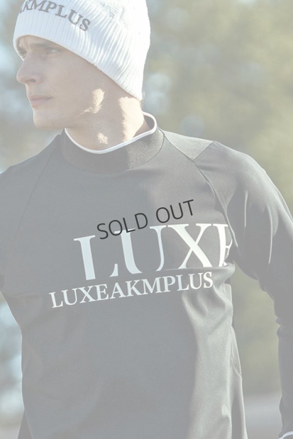 画像3: {SOLD}LUXEAKMPLUS リュクスエイケイエムプラス ゴルフ フロントロゴモックネックロングTシャツ{-BDA} (3)