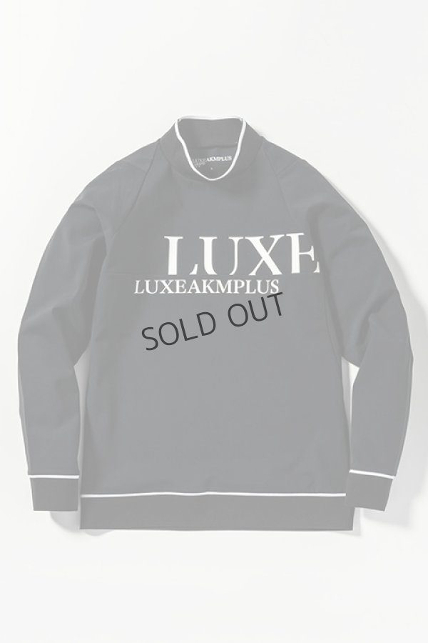 画像5: {SOLD}LUXEAKMPLUS リュクスエイケイエムプラス ゴルフ フロントロゴモックネックロングTシャツ{-BDA} (5)