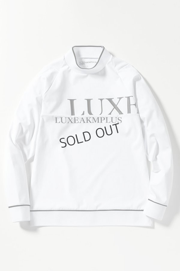 画像5: {SOLD}LUXEAKMPLUS リュクスエイケイエムプラス ゴルフ フロントロゴモックネックロングTシャツ{-BDA} (5)