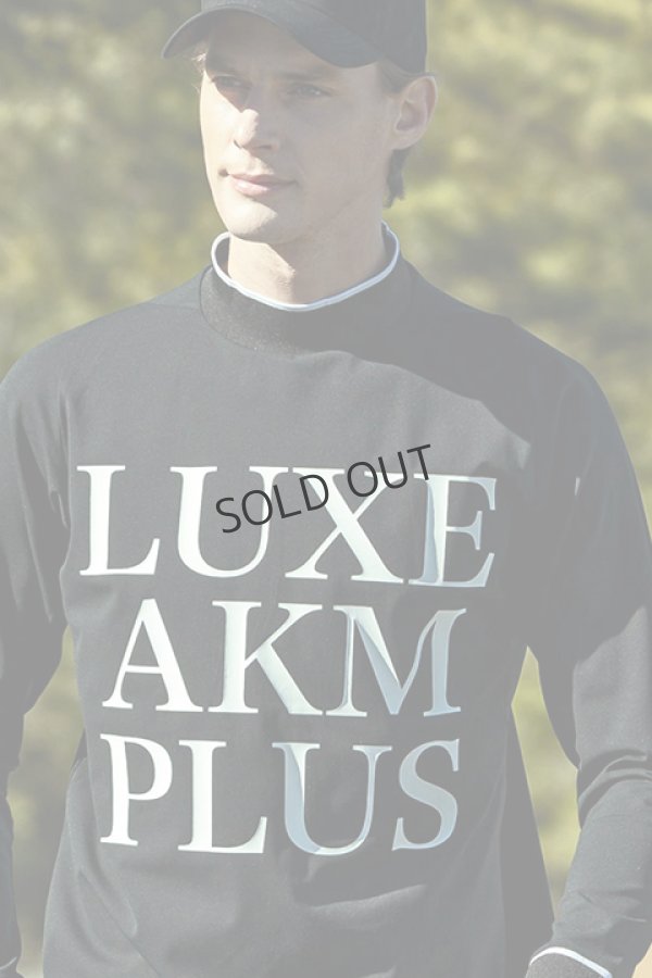 画像4: {SOLD}LUXEAKMPLUS リュクスエイケイエムプラス ゴルフ ビックロゴモックネックロングTシャツ{-BDA} (4)
