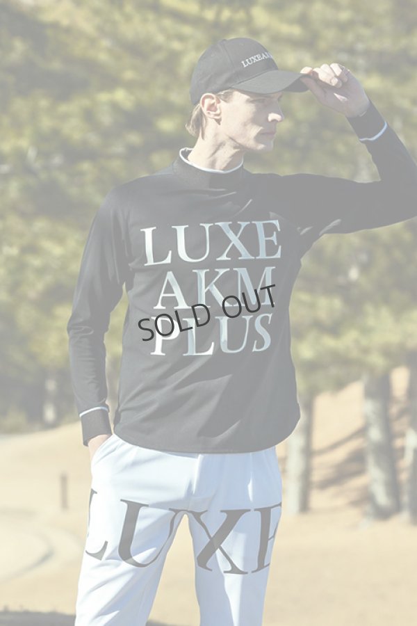 画像5: {SOLD}LUXEAKMPLUS リュクスエイケイエムプラス ゴルフ ビックロゴモックネックロングTシャツ{-BDA} (5)
