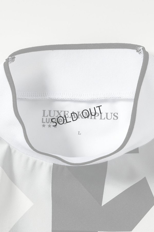 画像8: LUXEAKMPLUS リュクスエイケイエムプラス ゴルフ カモ柄モックネックロングTシャツ{-BDA} (8)