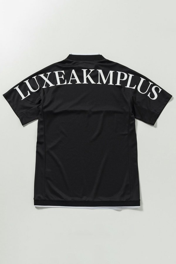 画像10: LUXEAKMPLUS リュクスエイケイエムプラス ゴルフ バックロゴ半袖モックネックTシャツ(吸水 / UVカット / 冷感){-BES} (10)