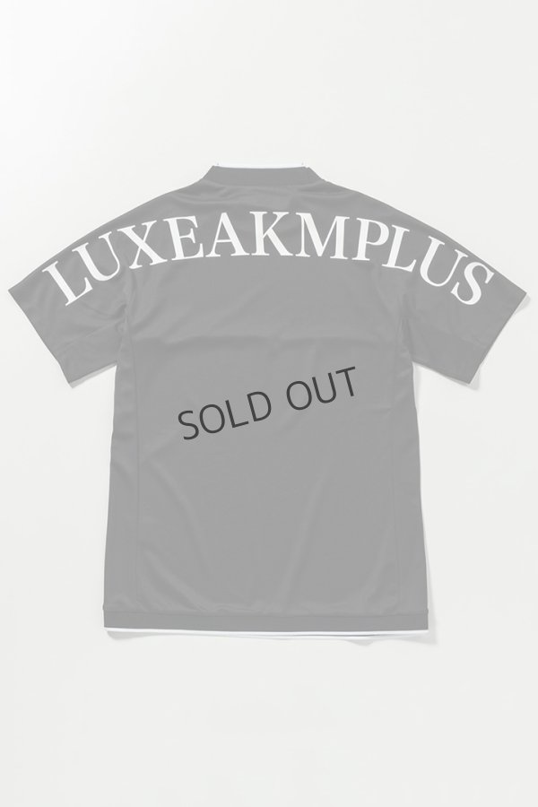 画像10: LUXEAKMPLUS リュクスエイケイエムプラス ゴルフ バックロゴ半袖モックネックTシャツ(吸水 / UVカット / 冷感){-BES} (10)