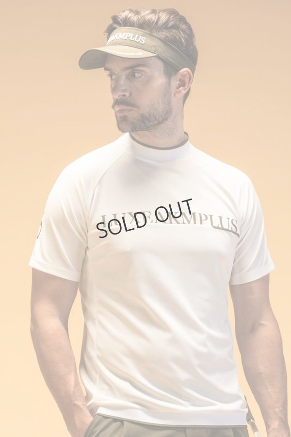 画像2: {SOLD}LUXEAKMPLUS リュクスエイケイエムプラス ゴルフ バックロゴ半袖モックネックTシャツ(吸水 / UVカット / 冷感){-BES} (2)
