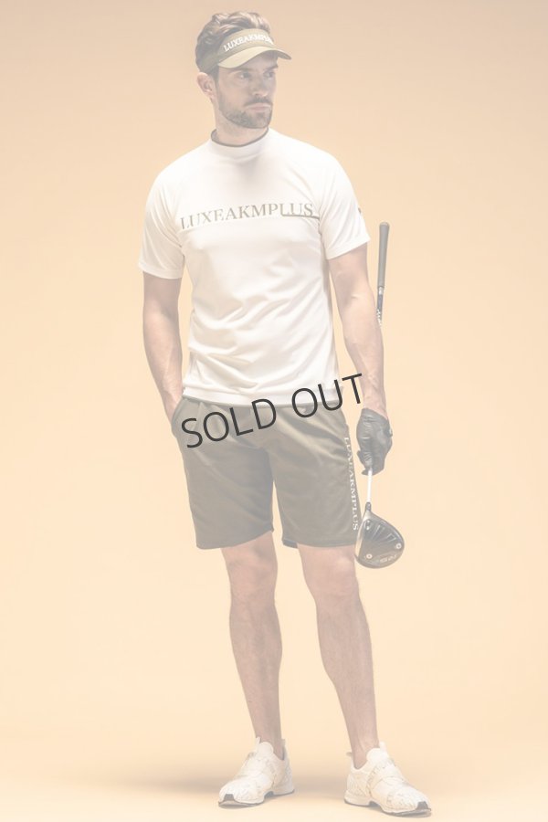 画像8: {SOLD}LUXEAKMPLUS リュクスエイケイエムプラス ゴルフ バックロゴ半袖モックネックTシャツ(吸水 / UVカット / 冷感){-BES} (8)