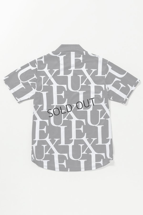 画像10: LUXEAKMPLUS リュクスエイケイエムプラス ゴルフ 総柄半袖モックネックTシャツ(吸水速乾){-BES} (10)