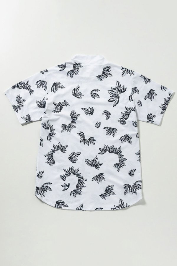 画像10: LUXEAKMPLUS リュクスエイケイエムプラス ゴルフ ローレルパターン半袖モックネックTシャツ(吸水速乾 / UVカット){-BES} (10)