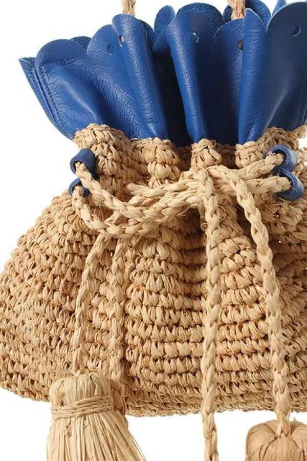 画像4: 【 50%OFF セール35,200円→17,600円】 LUDLOW ラドロー レザースカラップ巾着{-AGS} (4)