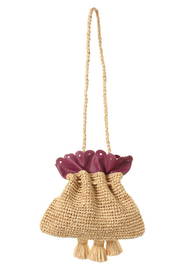 画像3: 【 50%OFF セール35,200円→17,600円】 LUDLOW ラドロー レザースカラップ巾着{-AGS} (3)