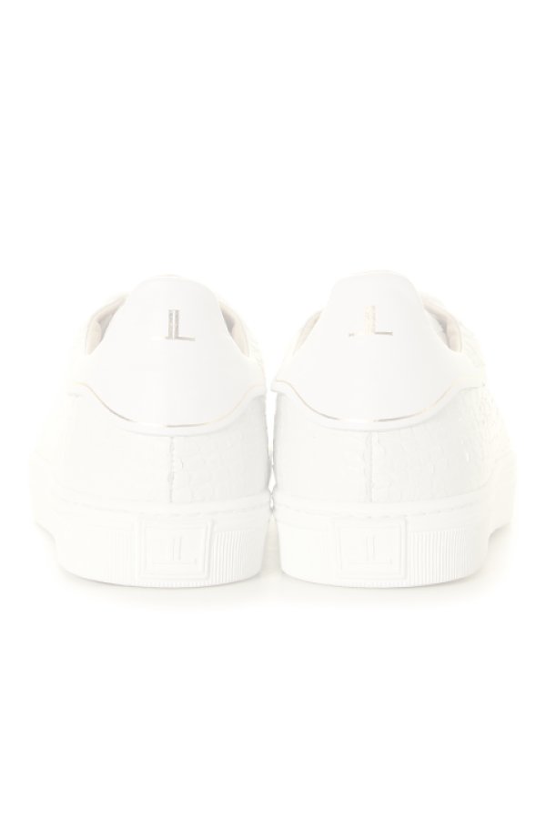 画像3:   LOUIS LEEMAN ルイリーマン LOW TOP SNEAKER WITH STRIPED CAPPED{LL0251-LOU-CSV-BIAOR-BNC-AGA} (3)