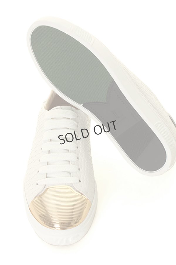 画像5: {SOLD}LOUIS LEEMAN ルイリーマン LOW TOP SNEAKER WITH STRIPED CAPPED{LL0251-LOU-CSV-BIAOR-BNC-AGA} (5)