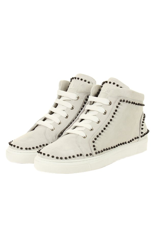 画像2: 【 50%OFF セール118,800円→59,400円】 LOUIS LEEMAN ルイリーマン HIGH TOP SNEAKER WITH STUDS{LL0291-SIM-VLR-BIANA-AGS} (2)