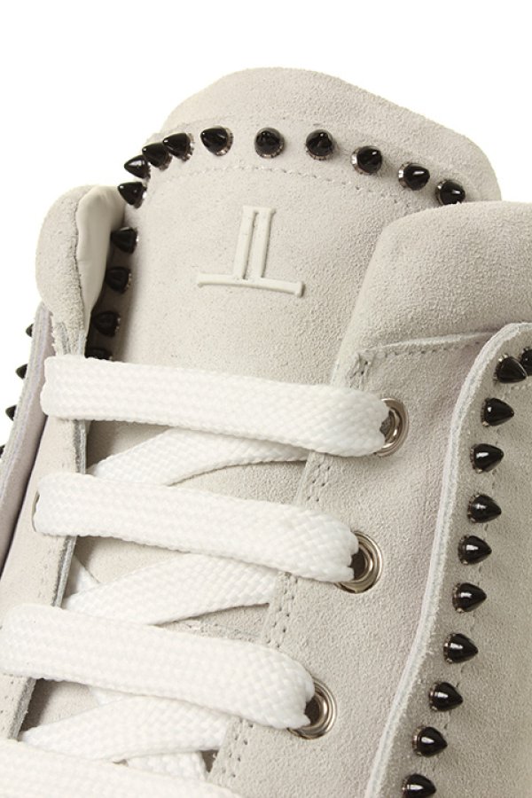 画像4: 【 50%OFF セール118,800円→59,400円】 LOUIS LEEMAN ルイリーマン HIGH TOP SNEAKER WITH STUDS{LL0291-SIM-VLR-BIANA-AGS} (4)