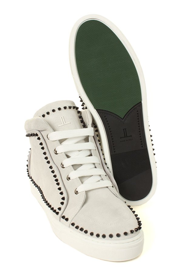 画像5: 【 50%OFF セール118,800円→59,400円】 LOUIS LEEMAN ルイリーマン HIGH TOP SNEAKER WITH STUDS{LL0291-SIM-VLR-BIANA-AGS} (5)