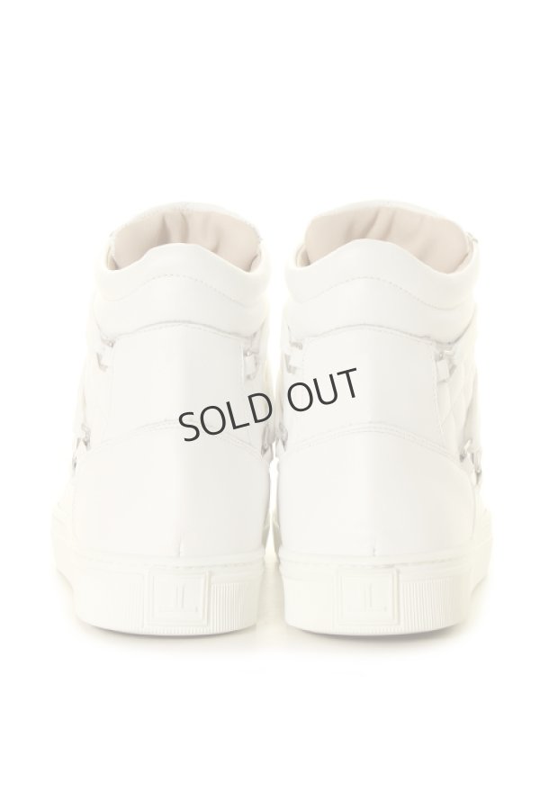 画像3: {SOLD}LOUIS LEEMAN ルイリーマン HIGH TOP QUILTED SNEAKER WITH MULTI{LL258T-SIM-VIT-BIAAR-BNC-AGA} (3)