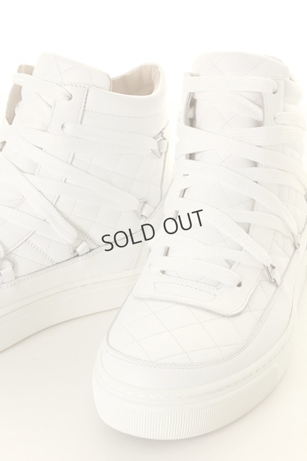 画像4: {SOLD}LOUIS LEEMAN ルイリーマン HIGH TOP QUILTED SNEAKER WITH MULTI{LL258T-SIM-VIT-BIAAR-BNC-AGA} (4)
