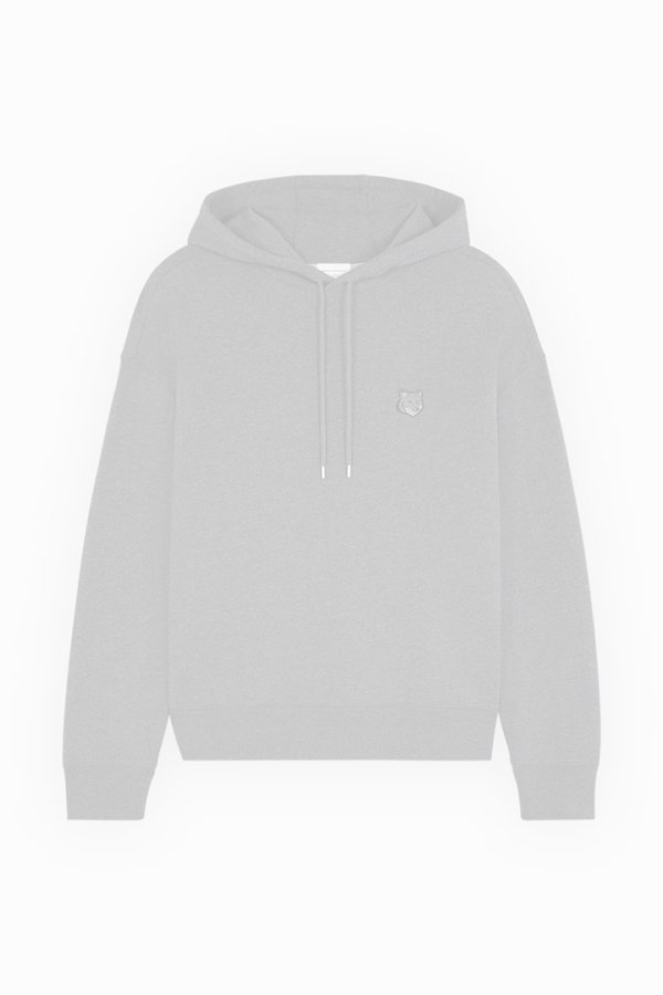 画像1:   MAISON KITSUNE メゾンキツネ ボールド フォックスヘッド パッチ オーバーサイズ フーディ {-BDA}  :LM00705KM0001H170-L  (1)
