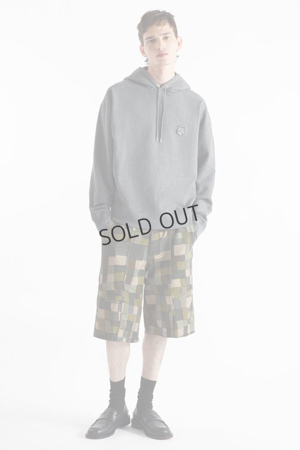 画像3: {SOLD}MAISON KITSUNE メゾンキツネ ボールド フォックスヘッド パッチ オーバーサイズ フーディ{-BDA} (3)