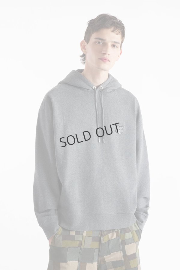 画像4: {SOLD}MAISON KITSUNE メゾンキツネ ボールド フォックスヘッド パッチ オーバーサイズ フーディ{-BDA} (4)