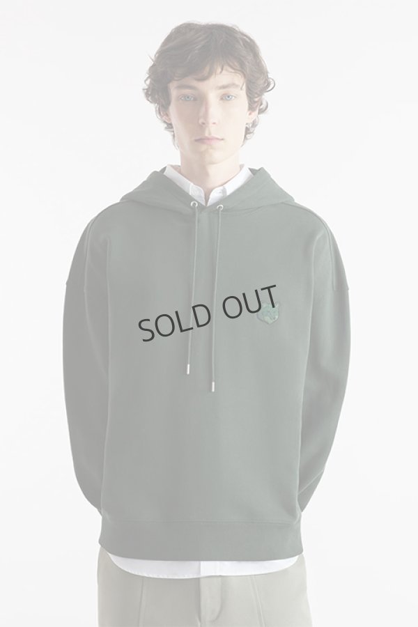 画像4: {SOLD}MAISON KITSUNE メゾンキツネ ボールド フォックスヘッド パッチ オーバーサイズ フーディ{-BDA} (4)