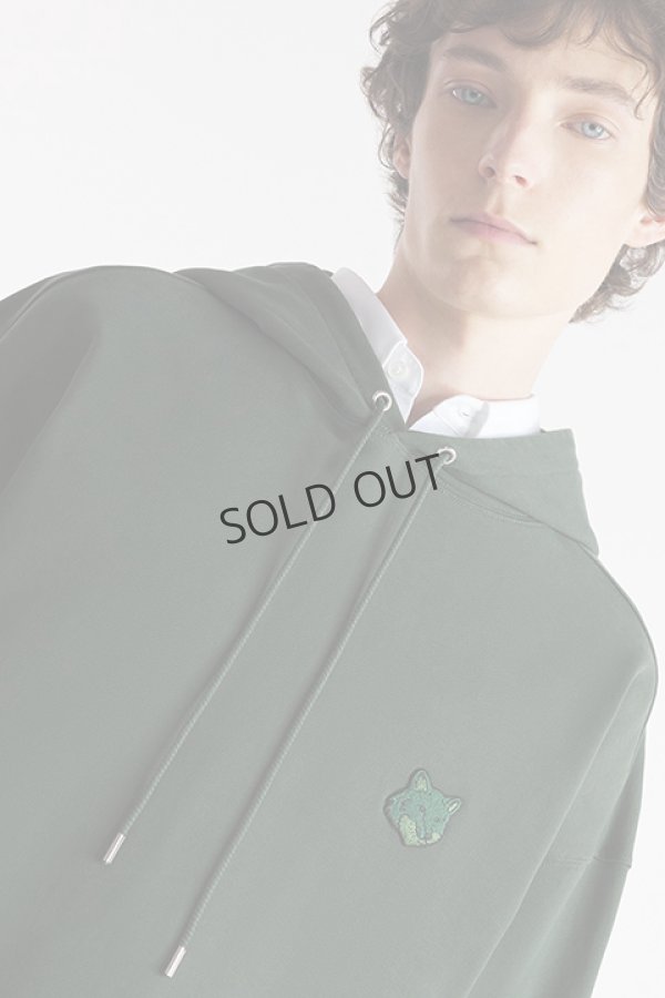 画像5: {SOLD}MAISON KITSUNE メゾンキツネ ボールド フォックスヘッド パッチ オーバーサイズ フーディ{-BDA} (5)
