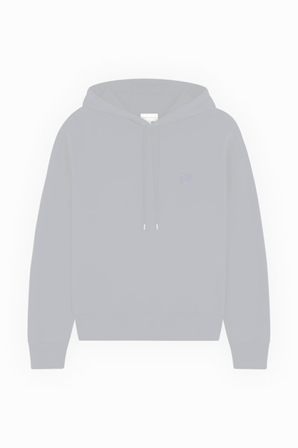 画像1:   MAISON KITSUNE メゾンキツネ ボールド フォックスヘッド パッチ オーバーサイズ フーディ {-BDA}  :LM00705KM0001P492  (1)