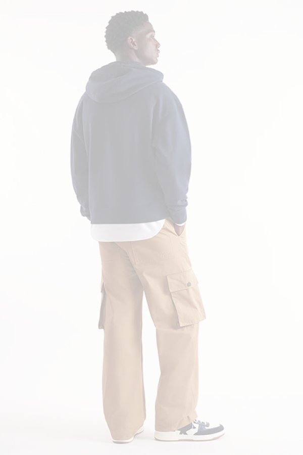 画像3:   MAISON KITSUNE メゾンキツネ ボールド フォックスヘッド パッチ オーバーサイズ フーディ {-BDA}  :LM00705KM0001P492  (3)