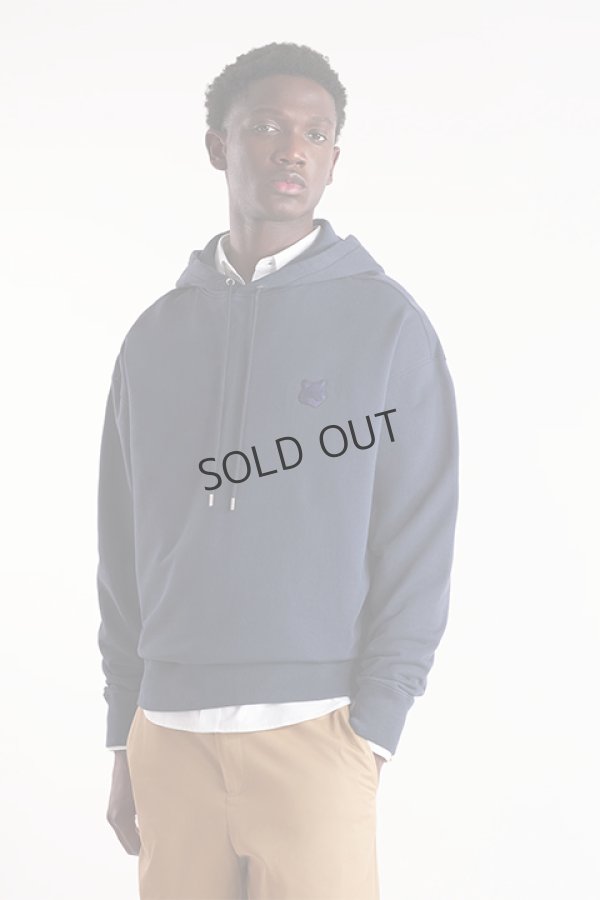 画像4: MAISON KITSUNE メゾンキツネ ボールド フォックスヘッド パッチ オーバーサイズ フーディ{-BDA} (4)