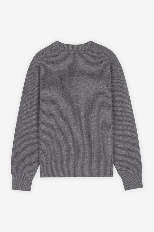 画像2: 【 30%OFF セール55,000円→38,500円】 MAISON KITSUNE メゾンキツネ ボールド フォックスヘッド パッチ コンフォート リブ ジャンパー{-BDA} (2)