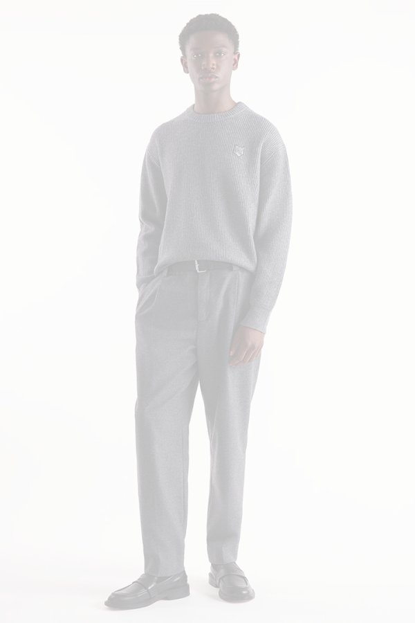 画像3:   MAISON KITSUNE メゾンキツネ ボールド フォックスヘッド パッチ コンフォート リブ ジャンパー {-BDA}  :LM00818KT1093H131  (3)