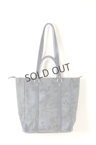 新品　イタリアンレザー本革　LMA Leave Me Alone トートバッグ SOLD}LMA（Leave Me Alone） トートバッグ blue(ノーマルZIP