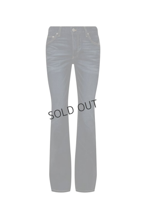 画像1: {SOLD}Cout De La Liberte コート デ ラ リベルテ Jimmy-Stretch Suede Denim Flare{-BDA} (1)