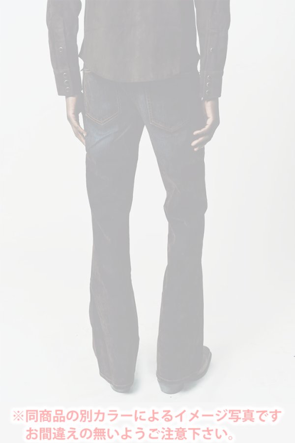 画像5:  {SOLD} Cout De La Liberte コート デ ラ リベルテ Jimmy-Stretch Suede Denim Flare{-BDA} (5)
