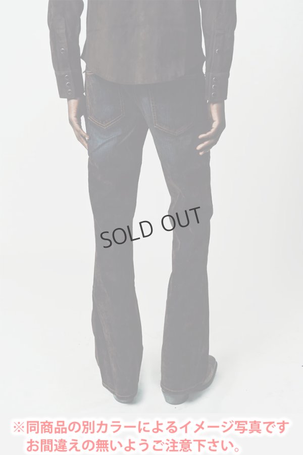 画像5: {SOLD}Cout De La Liberte コート デ ラ リベルテ Jimmy-Stretch Suede Denim Flare{-BDA} (5)