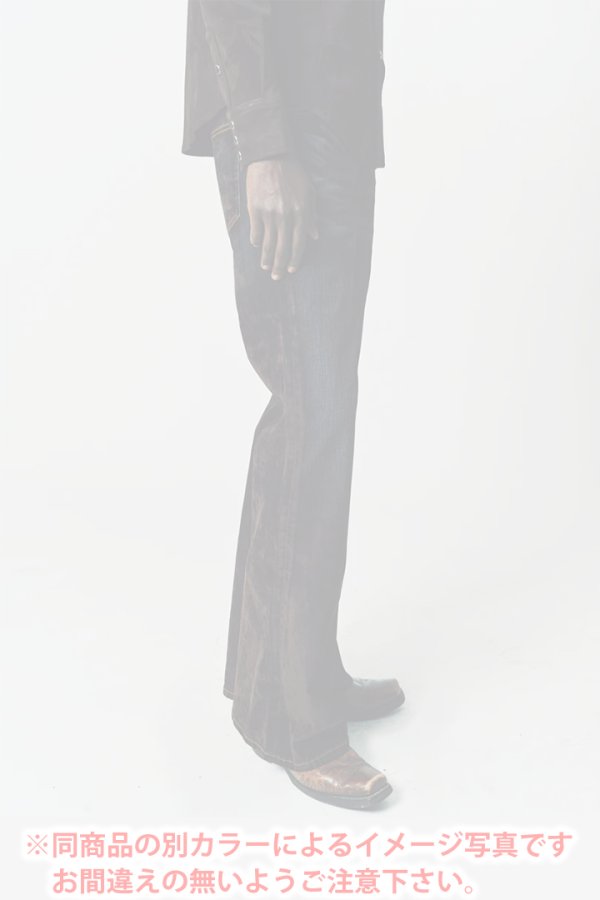画像7:  {SOLD} Cout De La Liberte コート デ ラ リベルテ Jimmy-Stretch Suede Denim Flare{-BDA} (7)