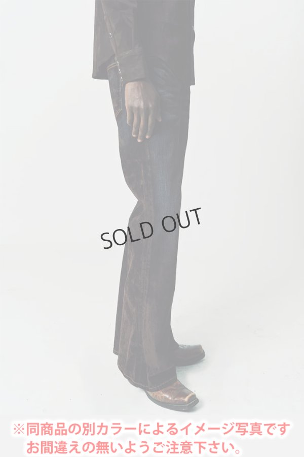 画像7: {SOLD}Cout De La Liberte コート デ ラ リベルテ Jimmy-Stretch Suede Denim Flare{-BDA} (7)